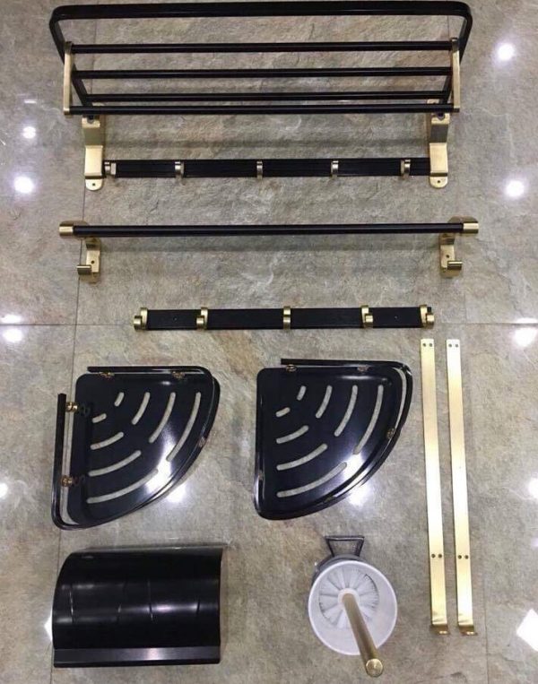 BỘ PHỤ KIỆN NHÔM SƠN TĨNH ĐIỆN ĐEN