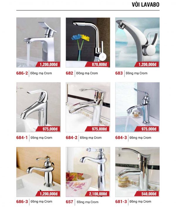 BỘ VÒI CHẬU LAVABO 03