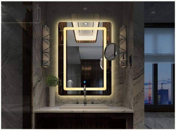 GƯƠNG LED PHUN CÁT CẢM ỨNG KHÔNG VIỀN L80