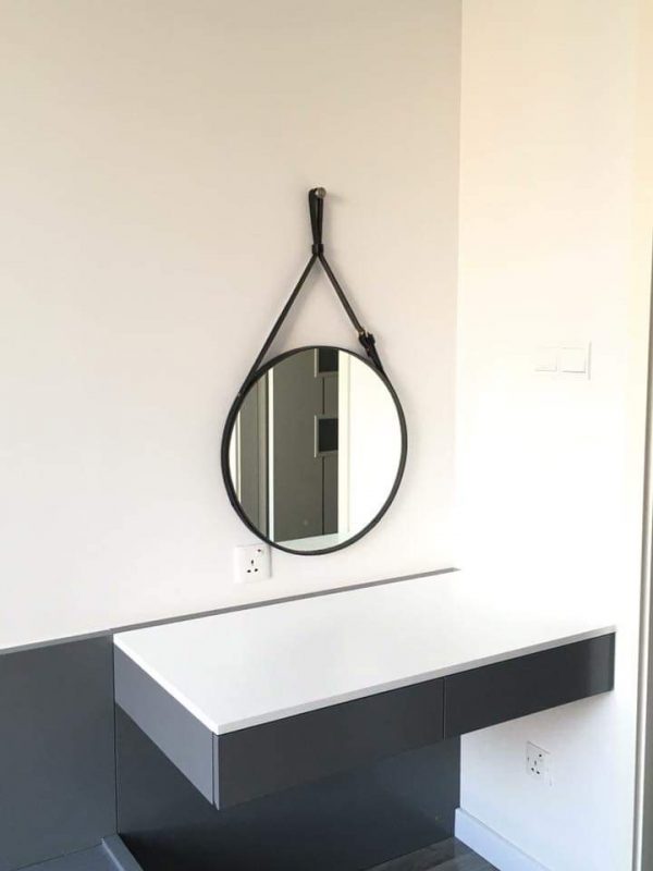 GƯƠNG VIỀN DA DÂY TREO D600