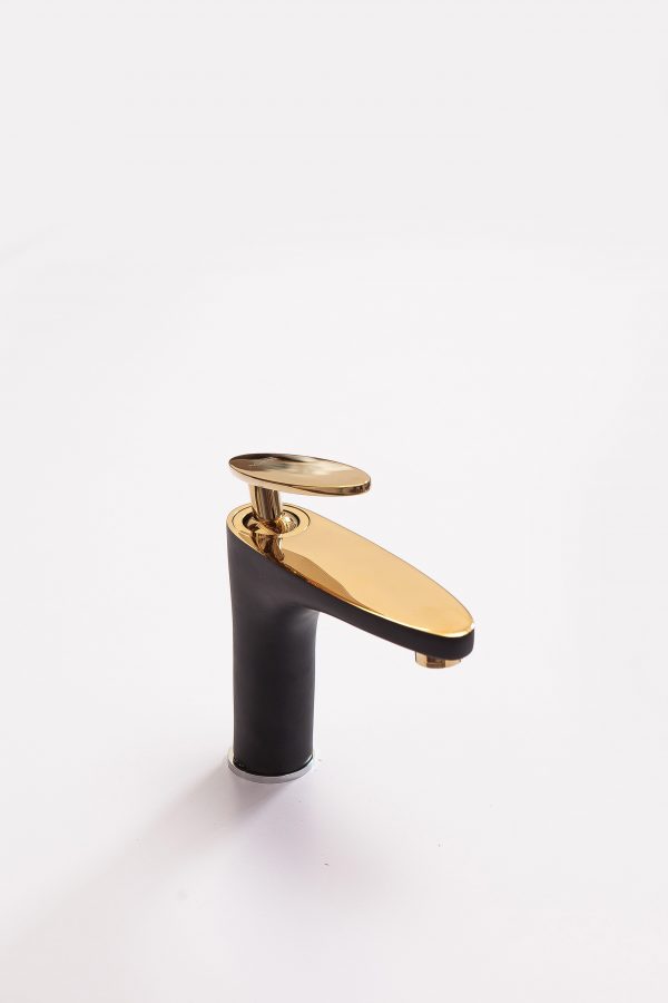 VÒI CHẬU RỬA MẶT LAVABO TRÒN MẠ ĐEN V303