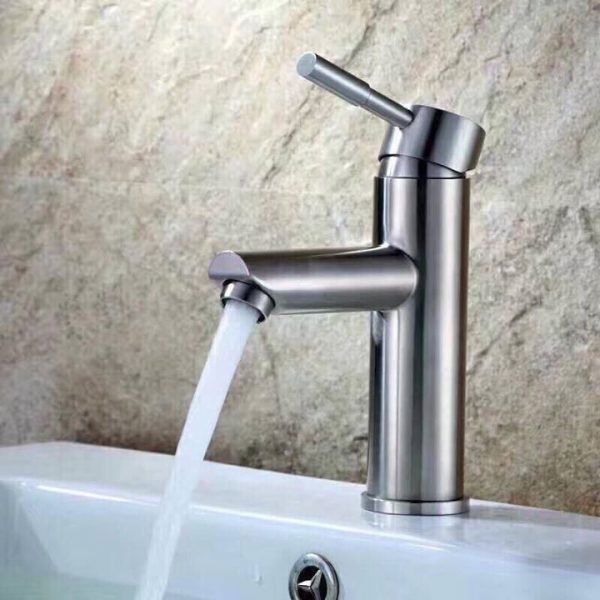 VÒI LAVABO INOX 304 TRÒN V41
